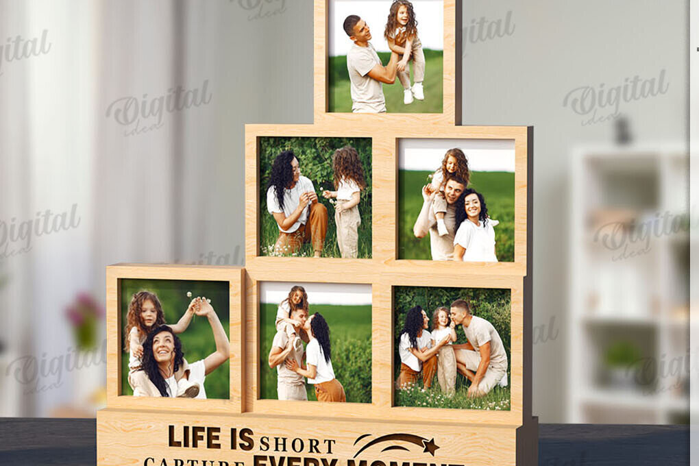 Intra απο ξύλο plywood 3mm-4mm πάχος 3D στοιβαγμένο πλαίσιο φωτογραφιών Δίασταση 20x30 cm INTRAFABR-120040959