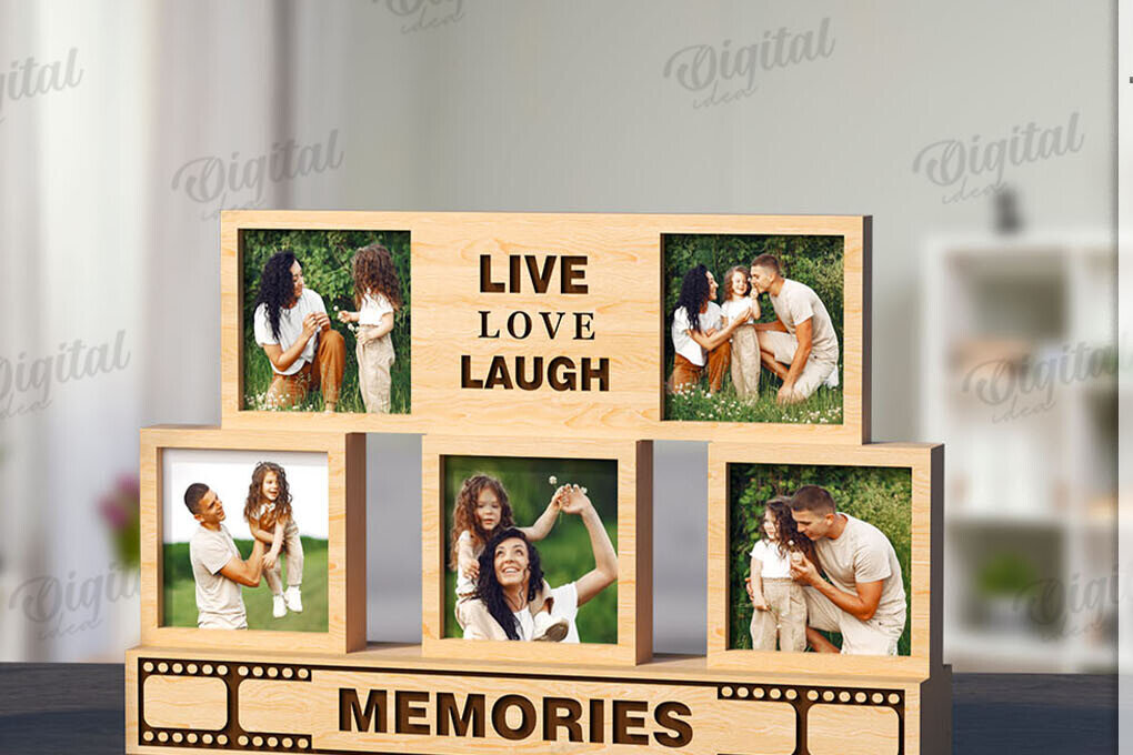 Intra απο ξύλο plywood 3mm-4mm πάχος 3D στοιβαγμένο πλαίσιο φωτογραφιών Δίασταση 20x30 cm INTRAFABR-120040481