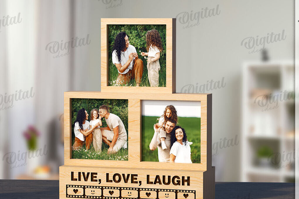 Intra απο ξύλο plywood 3mm-4mm πάχος 3D στοιβαγμένο πλαίσιο φωτογραφιών Δίασταση 20x30 cm INTRAFABR-120040676