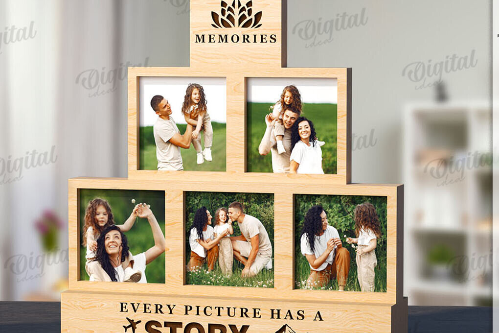 Intra απο ξύλο plywood 3mm-4mm πάχος 3D στοιβαγμένο πλαίσιο φωτογραφιών Δίασταση 20x30 cm INTRAFABR-120040791