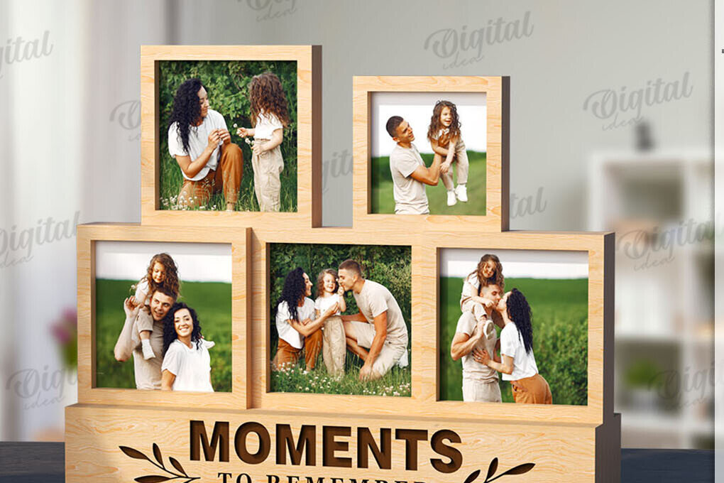 Intra απο ξύλο plywood 3mm-4mm πάχος 3D στοιβαγμένο πλαίσιο φωτογραφιών Δίασταση 20x30 cm INTRAFABR-120040921