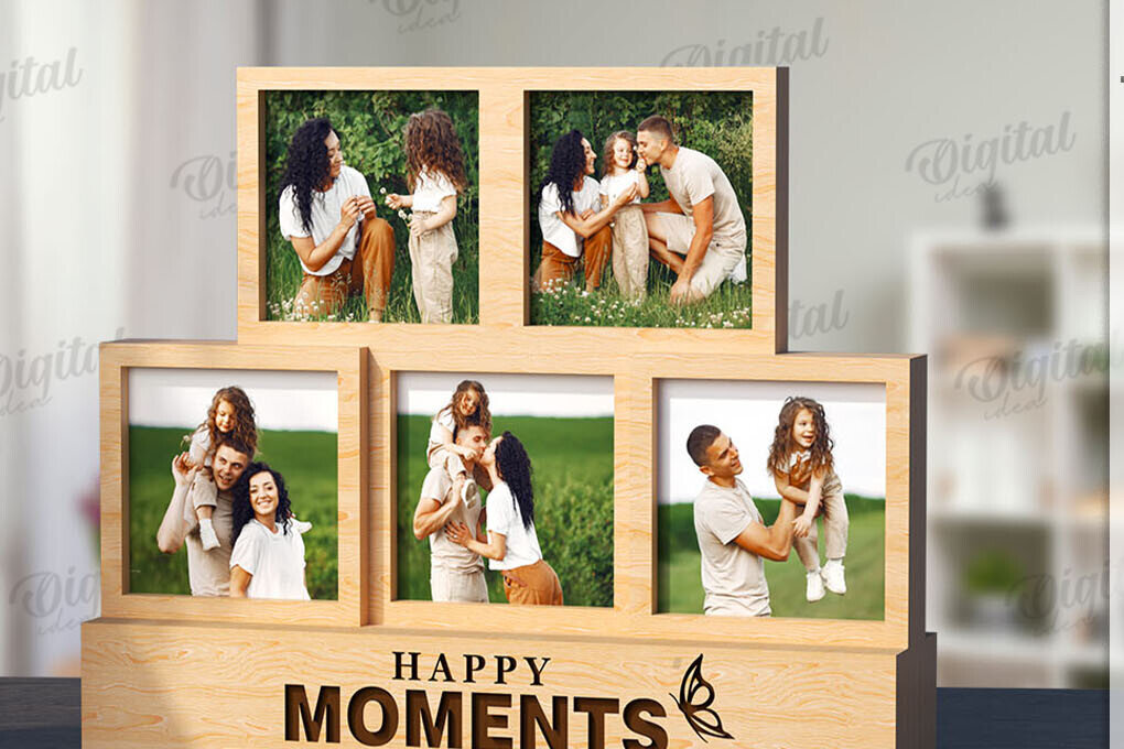 Intra απο ξύλο plywood 3mm-4mm πάχος 3D στοιβαγμένο πλαίσιο φωτογραφιών Δίασταση 20x30 cm INTRAFABR-120040315