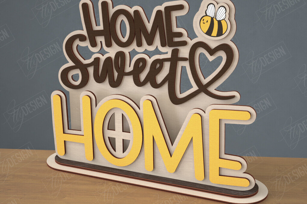 Intra απο ξύλο plywood 3mm-4mm πάχος 3D Stand | Διακοσμητική επιγραφή | CNC Δίασταση 30x20 cm INTRAFABR-111628161