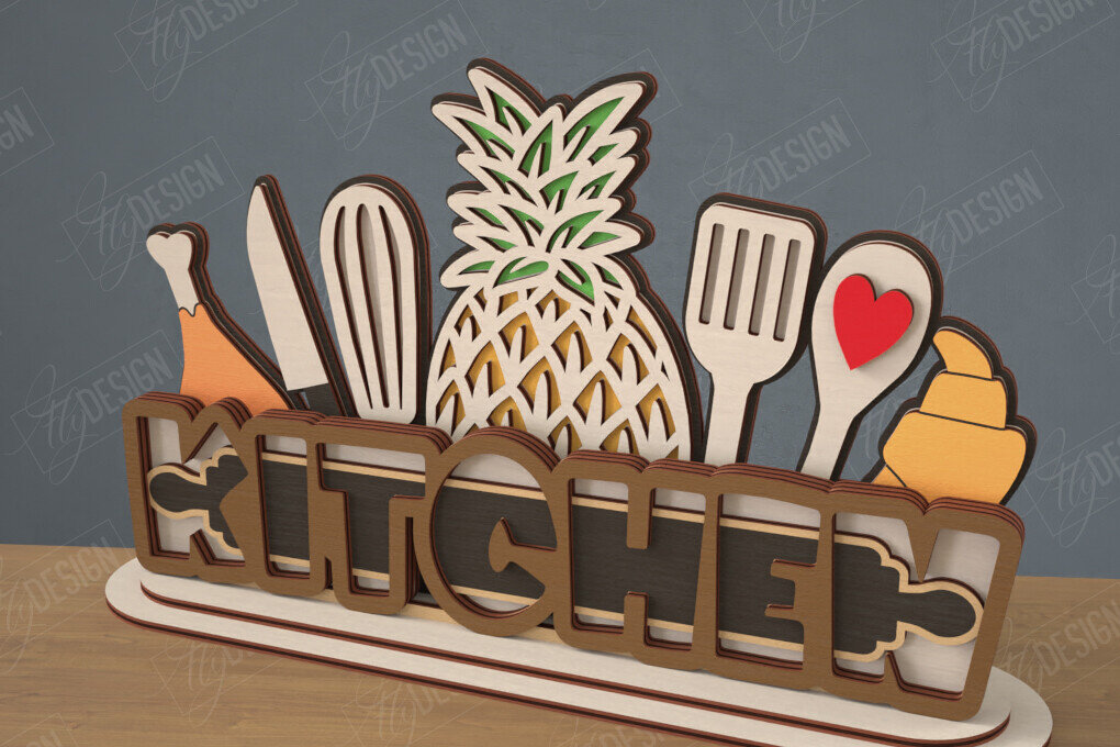 Intra απο ξύλο plywood 3mm-4mm πάχος 3D Stand | Διακοσμητική επιγραφή | CNC Δίασταση 30x20 cm INTRAFABR-111628167