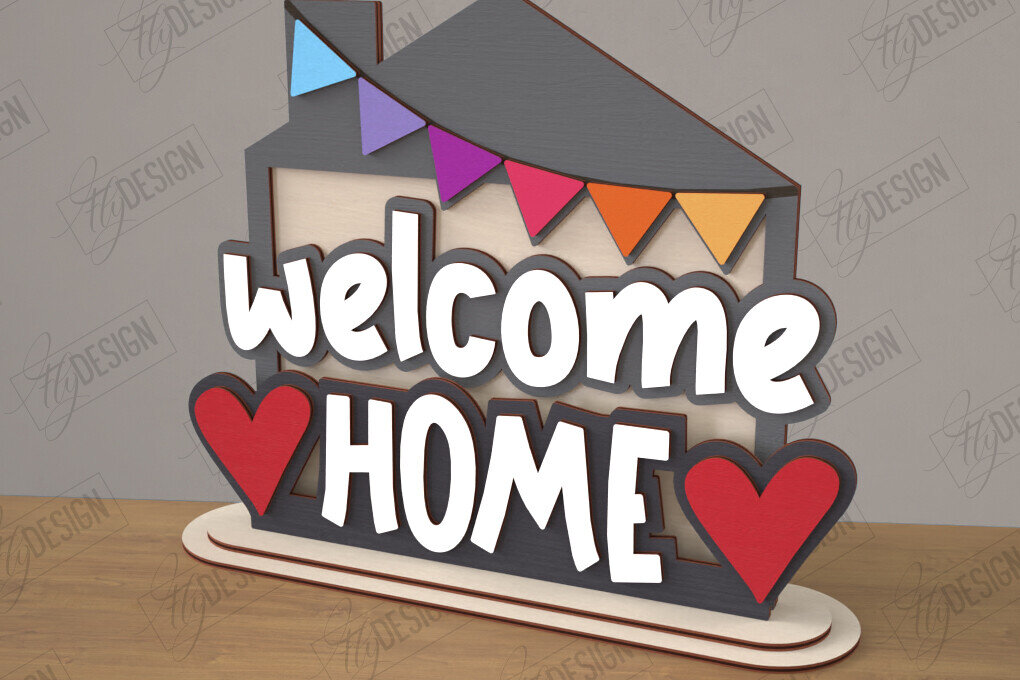 Intra απο ξύλο plywood 3mm-4mm πάχος 3D Stand | Διακοσμητική επιγραφή | CNC Δίασταση 30x20 cm INTRAFABR-111628179