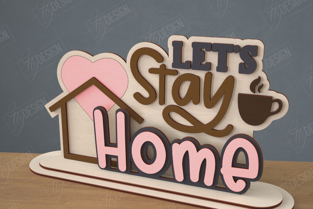 Intra απο ξύλο plywood 3mm-4mm πάχος 3D Stand | Διακοσμητική επιγραφή | CNC Δίασταση 30x20 cm INTRAFABR-111628191