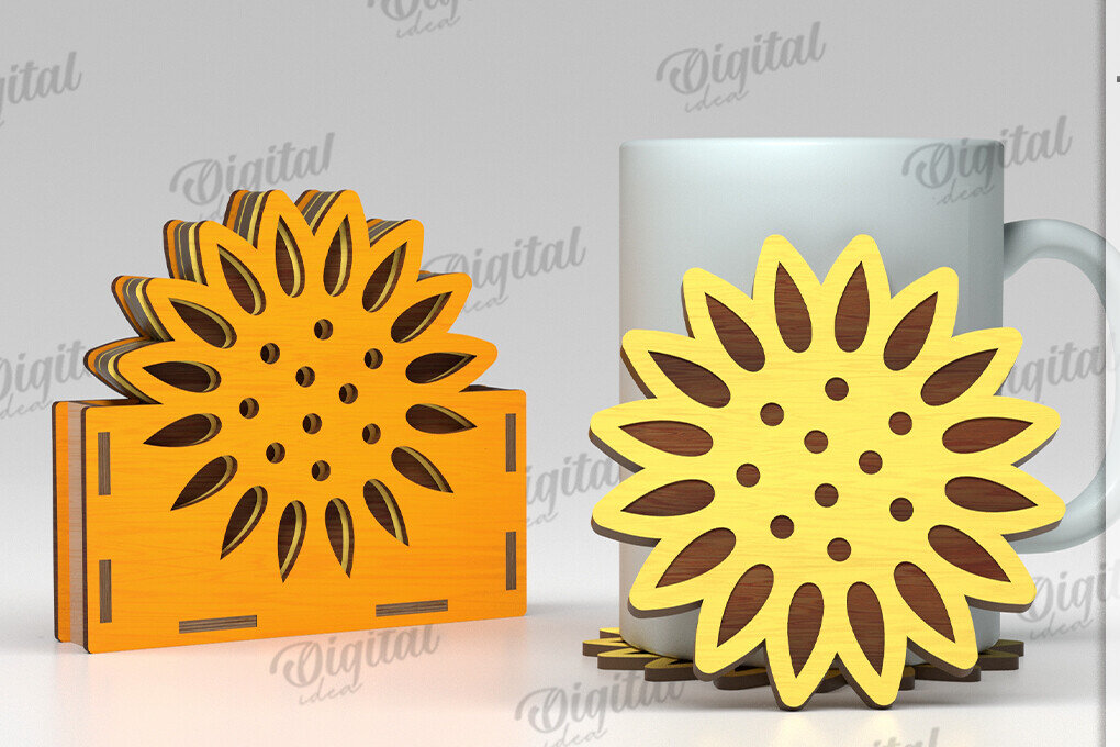 Intra απο ξύλο plywood 3mm-4mm πάχος Τρισδιάστατα καλοκαιρινά σουβέρ με Box  Δίασταση 30x20 cm INTRAFABR-121122575