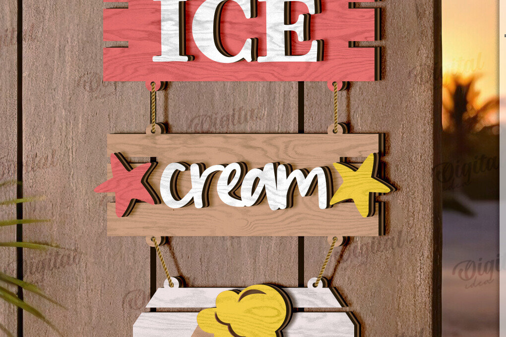 Intra απο ξύλο plywood 3mm-4mm πάχος Τρισδιάστατη καλοκαιρινή διακόσμηση τοίχου με λέιζερ Δίασταση 30x20 cm INTRAFABR-121123612