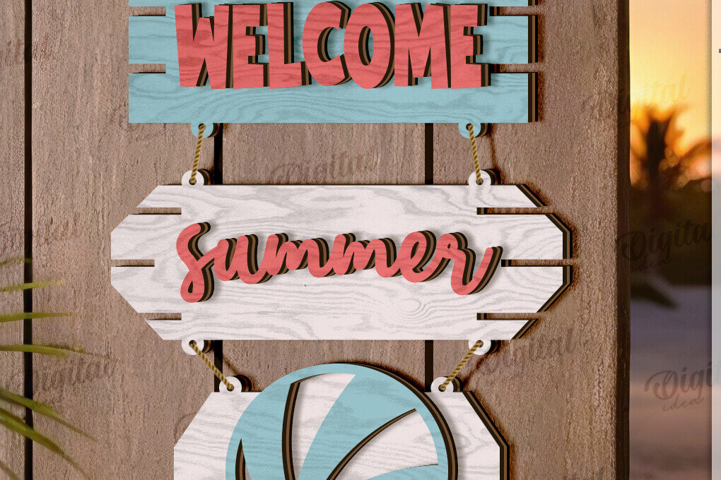 Intra απο ξύλο plywood 3mm-4mm πάχος Τρισδιάστατη καλοκαιρινή διακόσμηση τοίχου με λέιζερ Δίασταση 30x20 cm INTRAFABR-121123727