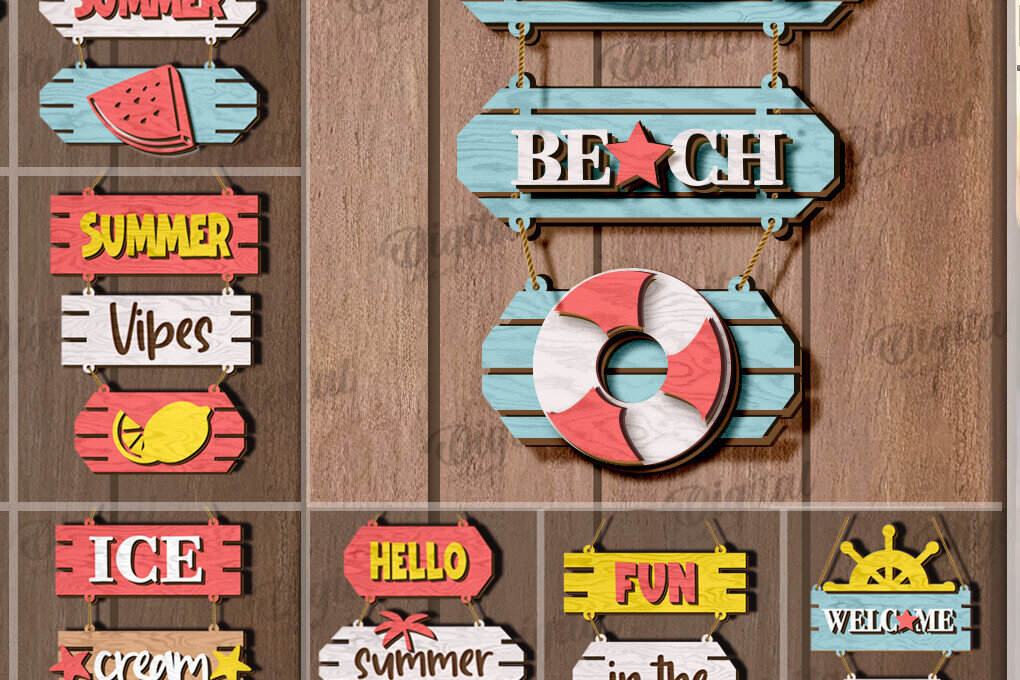 Intra απο ξύλο plywood 3mm-4mm πάχος 3D καλοκαιρινών διακοσμήσεων τοίχου Δίασταση 30x20 cm INTRAFABR-121118463