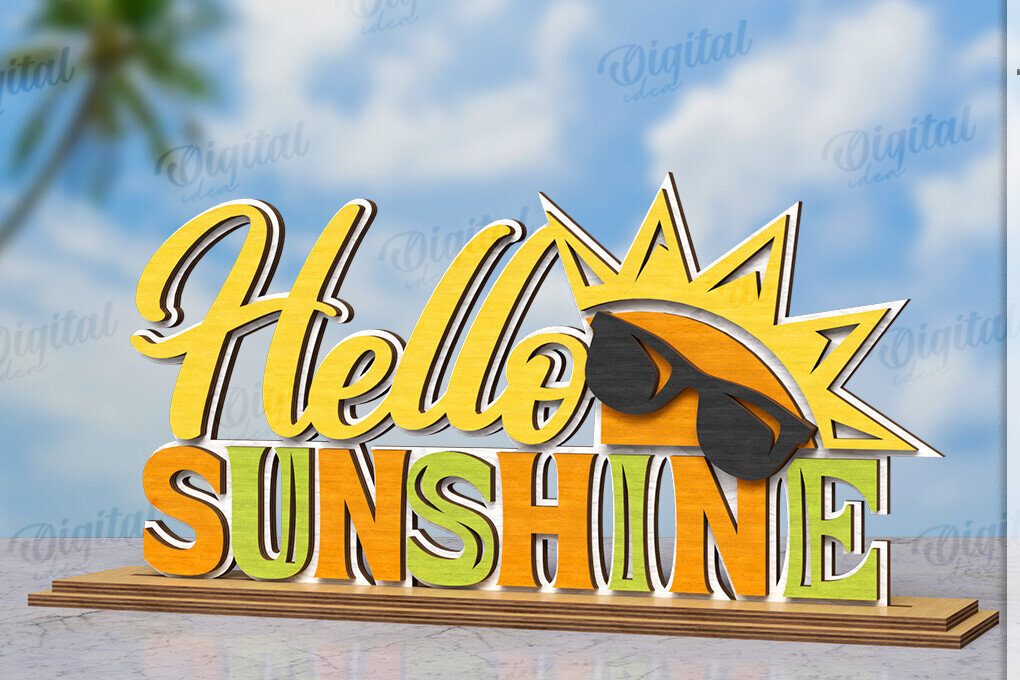 Intra απο ξύλο plywood 3mm-4mm πάχος Τρισδιάστατο θερινό περίπτερο λέξεων Δίασταση 30x20 cm INTRAFABR-119975075