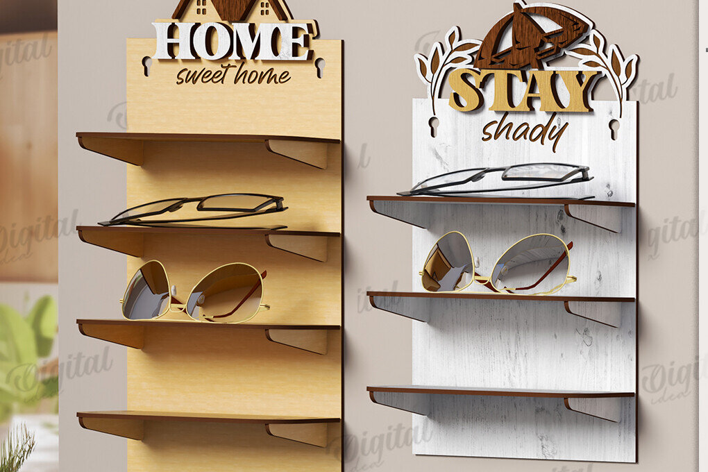 Intra απο ξύλο plywood 3mm-4mm πάχος ραφιών 3D γυαλιών ηλίου Δίασταση 30x20 cm INTRAFABR-121594271