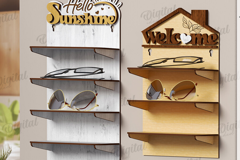 Intra απο ξύλο plywood 3mm-4mm πάχος ραφιών 3D γυαλιών ηλίου Δίασταση 30x20 cm INTRAFABR-121594712