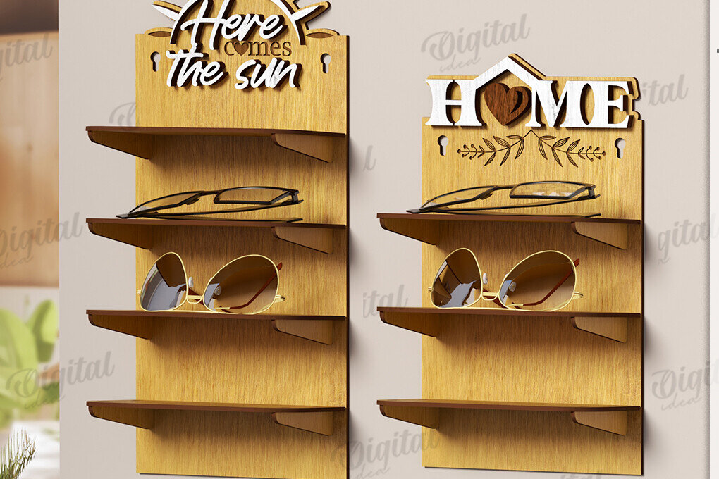 Intra απο ξύλο plywood 3mm-4mm πάχος ραφιών 3D γυαλιών ηλίου Δίασταση 30x20 cm INTRAFABR-121594189