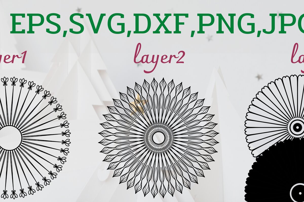 Intra απο ξύλο plywood 3mm-4mm πάχος Τρισδιάστατο Φωτεινό λουλούδι Mandala Δίασταση 3000x30003000 cm INTRAFABR-52077695