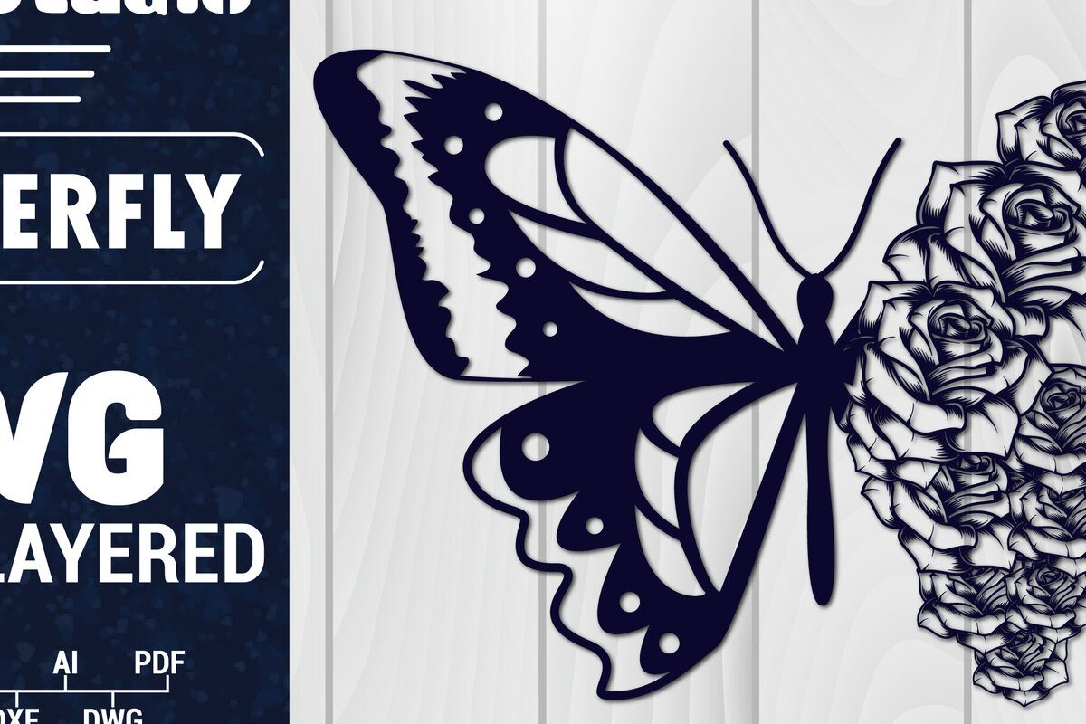 Σετ των 2 Intra απο ξύλο plywood 3mm-4mm πάχος Χαρτί 3D Butterfly Multilayered Δίασταση 1500x1500 cm INTRAFABR-88861553