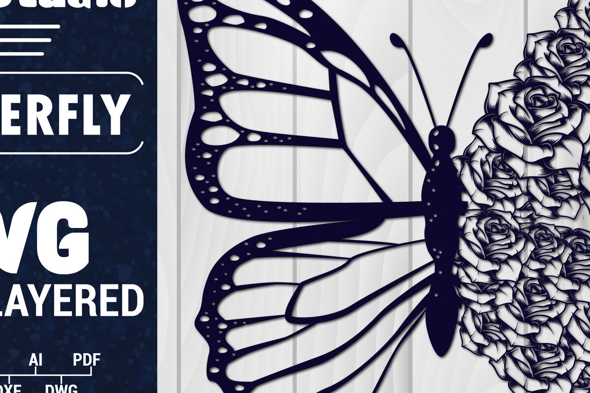 Σετ των 3 Intra απο ξύλο plywood 3mm-4mm πάχος Χαρτί 3D Butterfly Multilayered Δίασταση 1500x1500 cm INTRAFABR-88861559