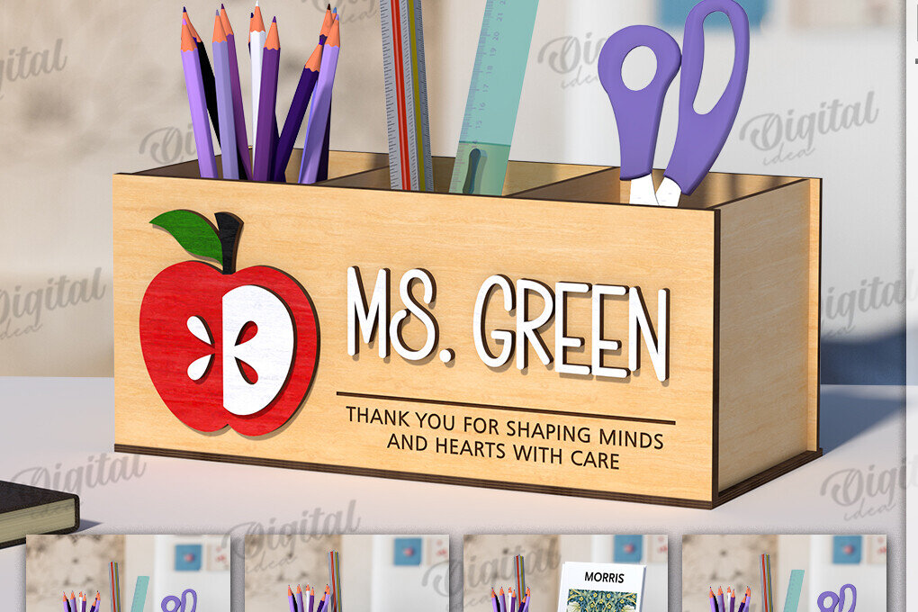 Intra απο ξύλο plywood 3mm-4mm πάχος 3D μολυβιών δασκάλου Δίασταση 30x20 cm INTRAFABR-120363085