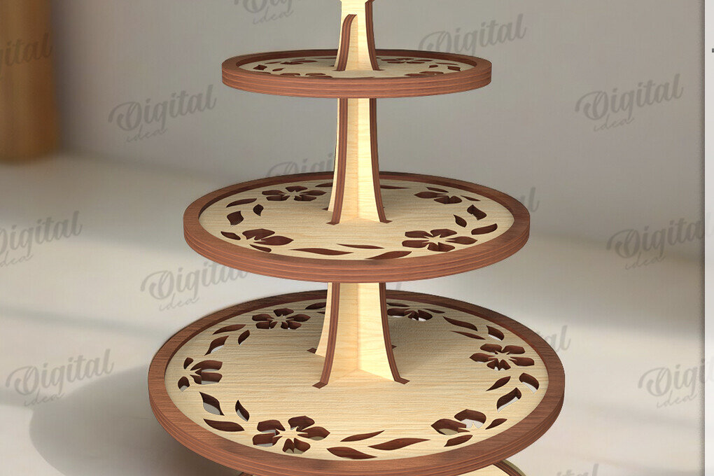 Intra απο ξύλο plywood 3mm-4mm πάχος με βάση 3D σε επίπεδα Δίασταση 30x20 cm INTRAFABR-120493110