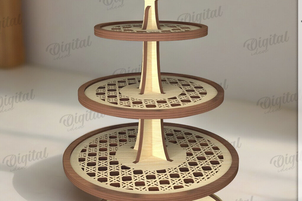 Intra απο ξύλο plywood 3mm-4mm πάχος με βάση 3D σε επίπεδα Δίασταση 30x20 cm INTRAFABR-120492864