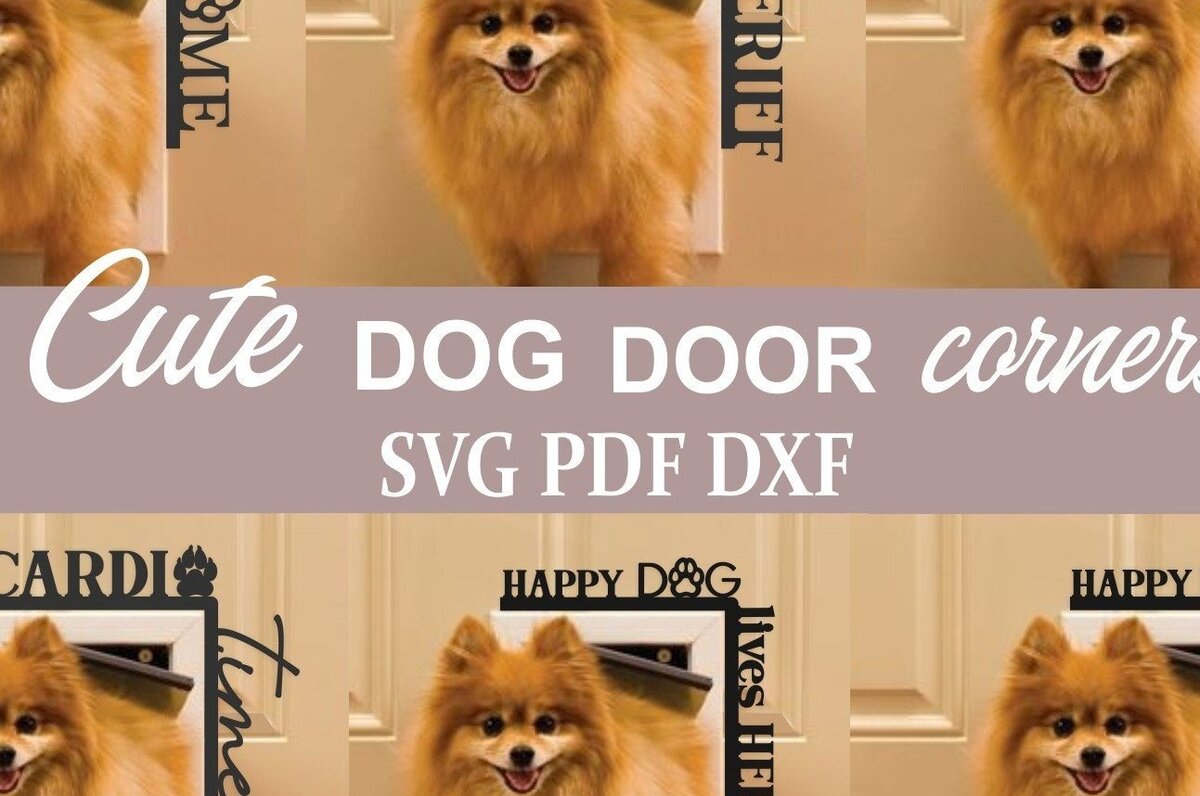 Intra απο ξύλο plywood 3mm-4mm πάχος 6 Dog Door Corners Δίασταση 17x18 cm INTRAFABR-32901016