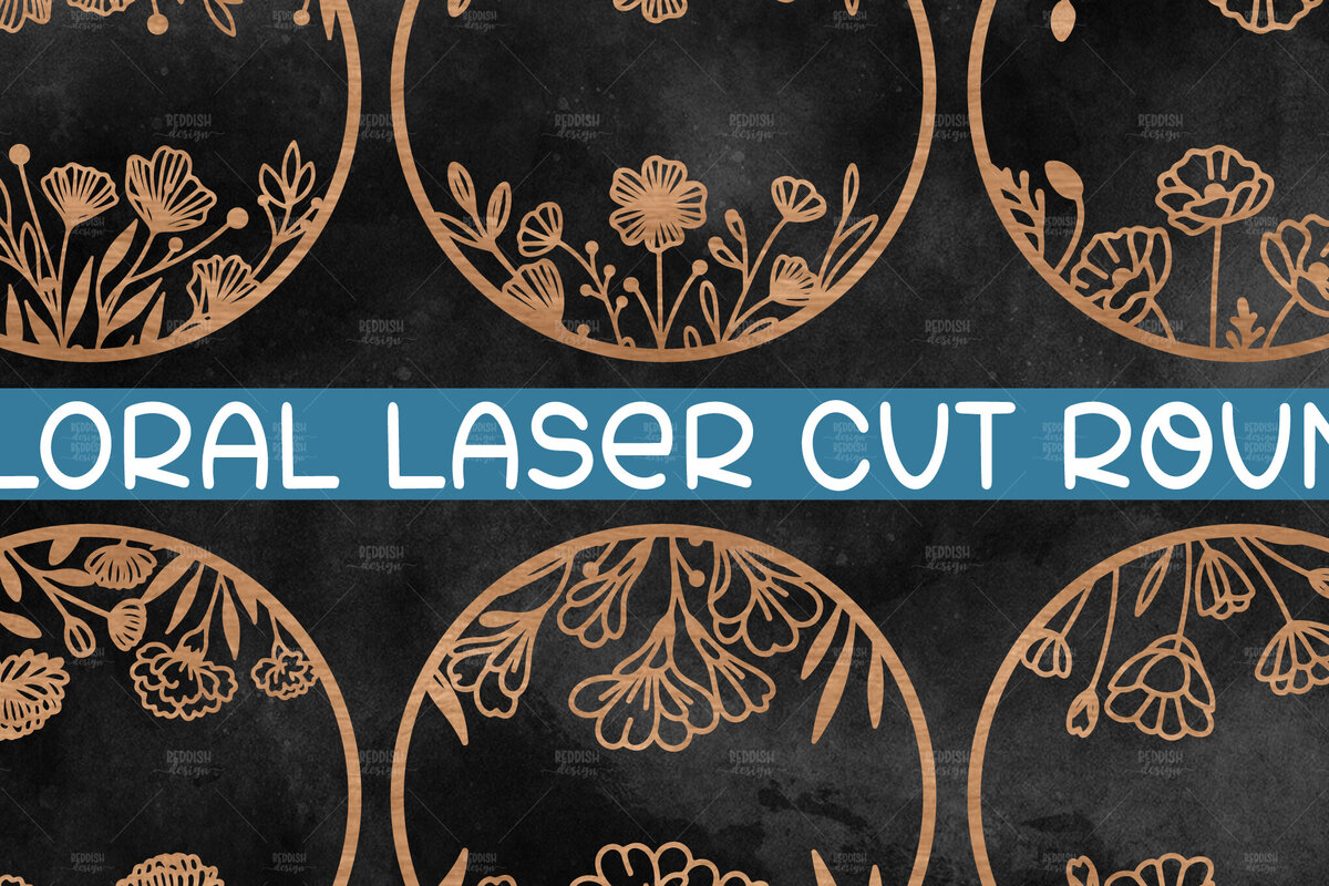 Intra απο ξύλο plywood 3mm-4mm πάχος 6 Floral στρογγυλή πινακίδα Δίασταση 30x20 cm INTRAFABR-116219276