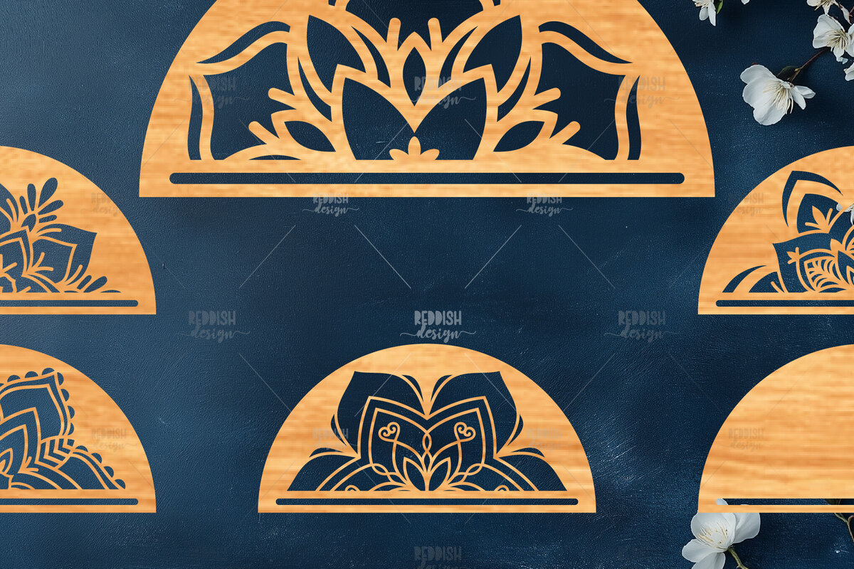 Σετ των 2 Intra απο ξύλο plywood 3mm-4mm πάχος 6 Macrame Holder Cut  Δίασταση 15x15 cm INTRAFABR-119592127