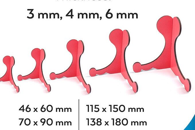 Intra απο ξύλο plywood 3mm-4mm πάχος Στάση καβαλέτο 6 μεγεθών, Κορνίζα Δίασταση 20x30 cm INTRAFABR-37888625