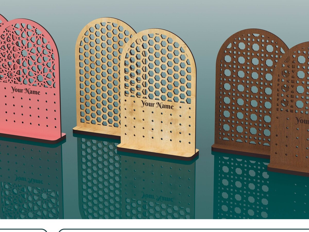 Σετ των 3 Intra απο ξύλο plywood 3mm-4mm πάχος με λέιζερ κομμένο με βάση σκουλαρίκι 6 στυλ Δίασταση 3x3 cm INTRAFABR-65716184