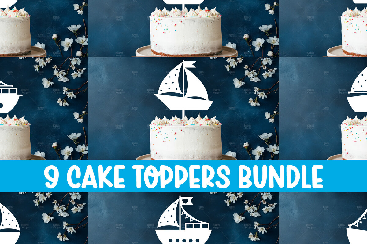 Σετ των 2 Intra απο ξύλο plywood 3mm-4mm πάχος Baby Boat Cake Topper Δίασταση 15x15 cm INTRAFABR-119331309