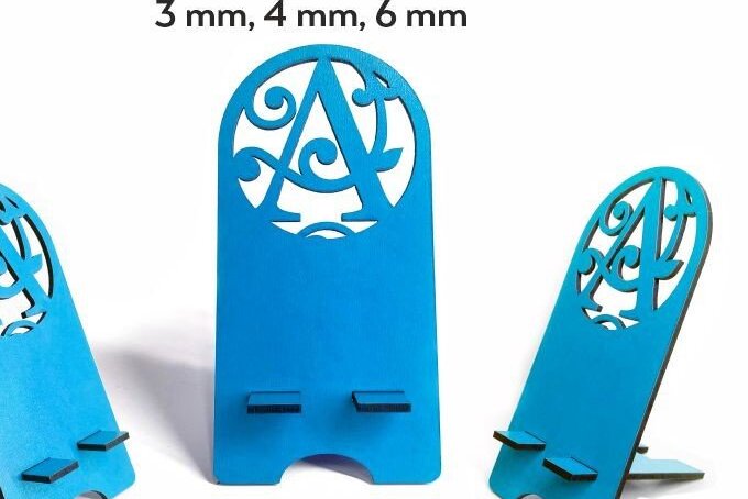 Intra απο ξύλο plywood 3mm-4mm πάχος Βάση τηλεφώνου A - Z Alphabet Δίασταση 30x20 cm INTRAFABR-38313490