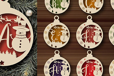 Intra απο ξύλο plywood 3mm-4mm πάχος Χριστουγεννιάτικα A-Z Latter Cut  Δίασταση 20x30 cm INTRAFABR-109383526