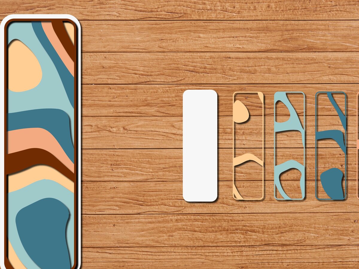 Σετ των 2 Intra απο ξύλο plywood 3mm-4mm πάχος ABCD Alphabet PaperCut 3D Δίασταση 15x15 cm INTRAFABR-41190780