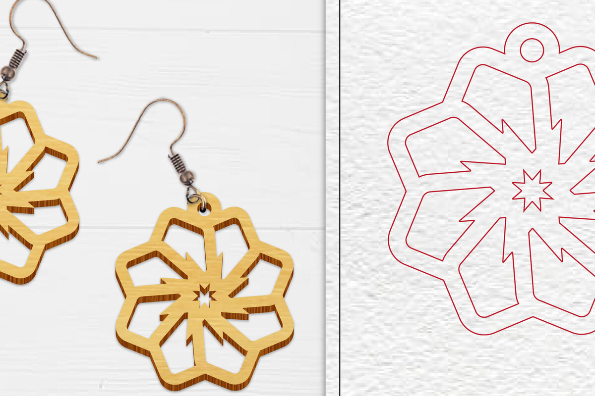 Σετ των 3 Intra απο ξύλο plywood 3mm-4mm πάχος Αφηρημένη κελτική Δίασταση 3x3 cm INTRAFABR-100101131