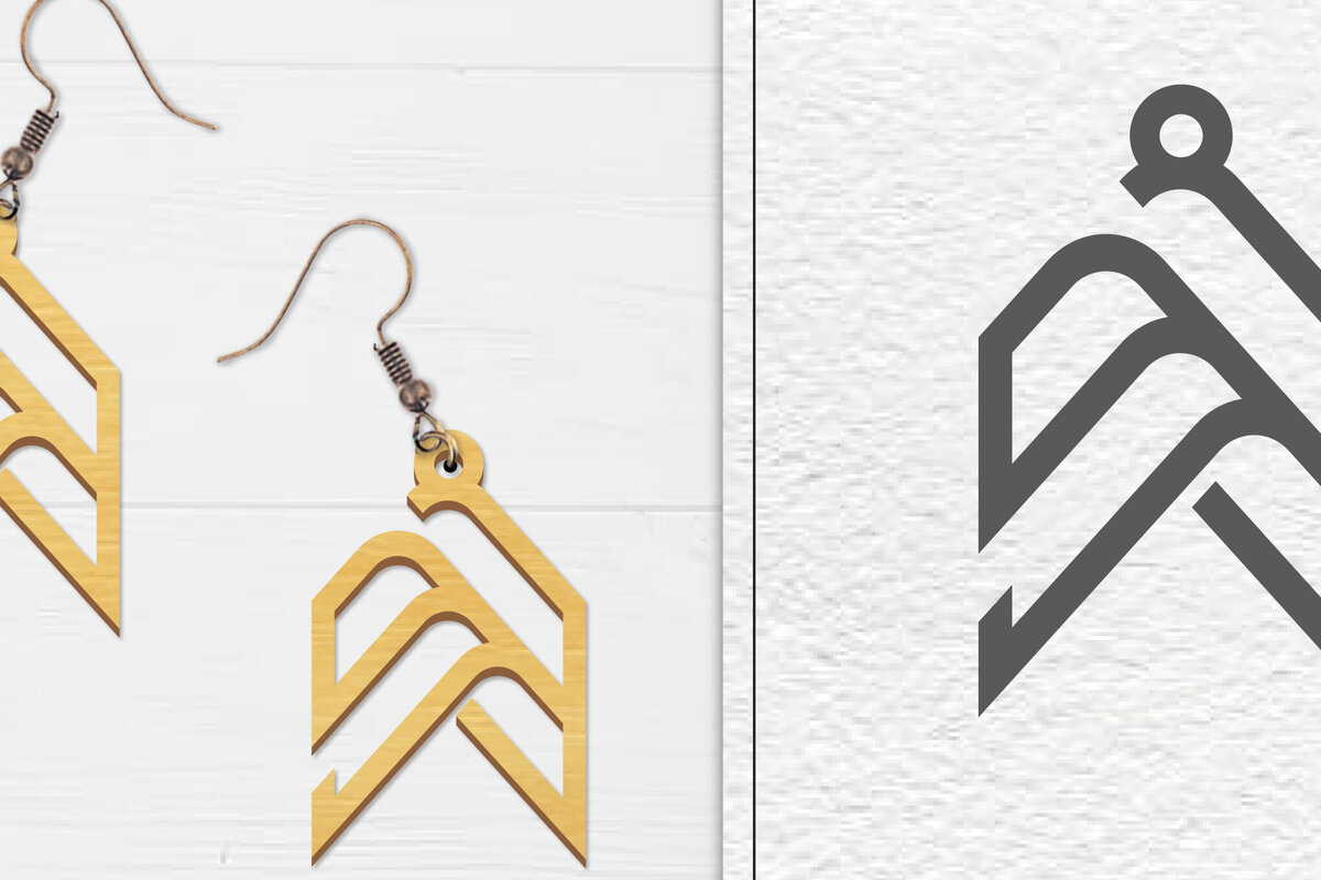 Σετ των 3 Intra απο ξύλο plywood 3mm-4mm πάχος Αφηρημένη κελτική Δίασταση 3x3 cm INTRAFABR-100558447