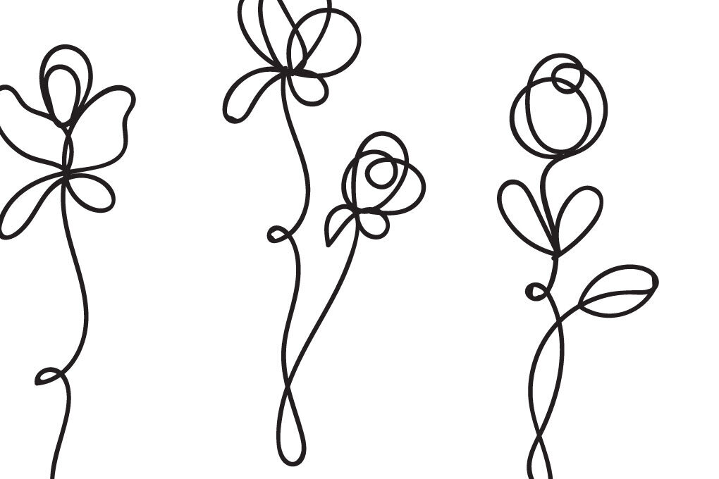 Σετ των 2 Intra απο ξύλο plywood 3mm-4mm πάχος Αφηρημένο σχέδιο λουλουδιών Δίασταση 15x15 cm INTRAFABR-90928203