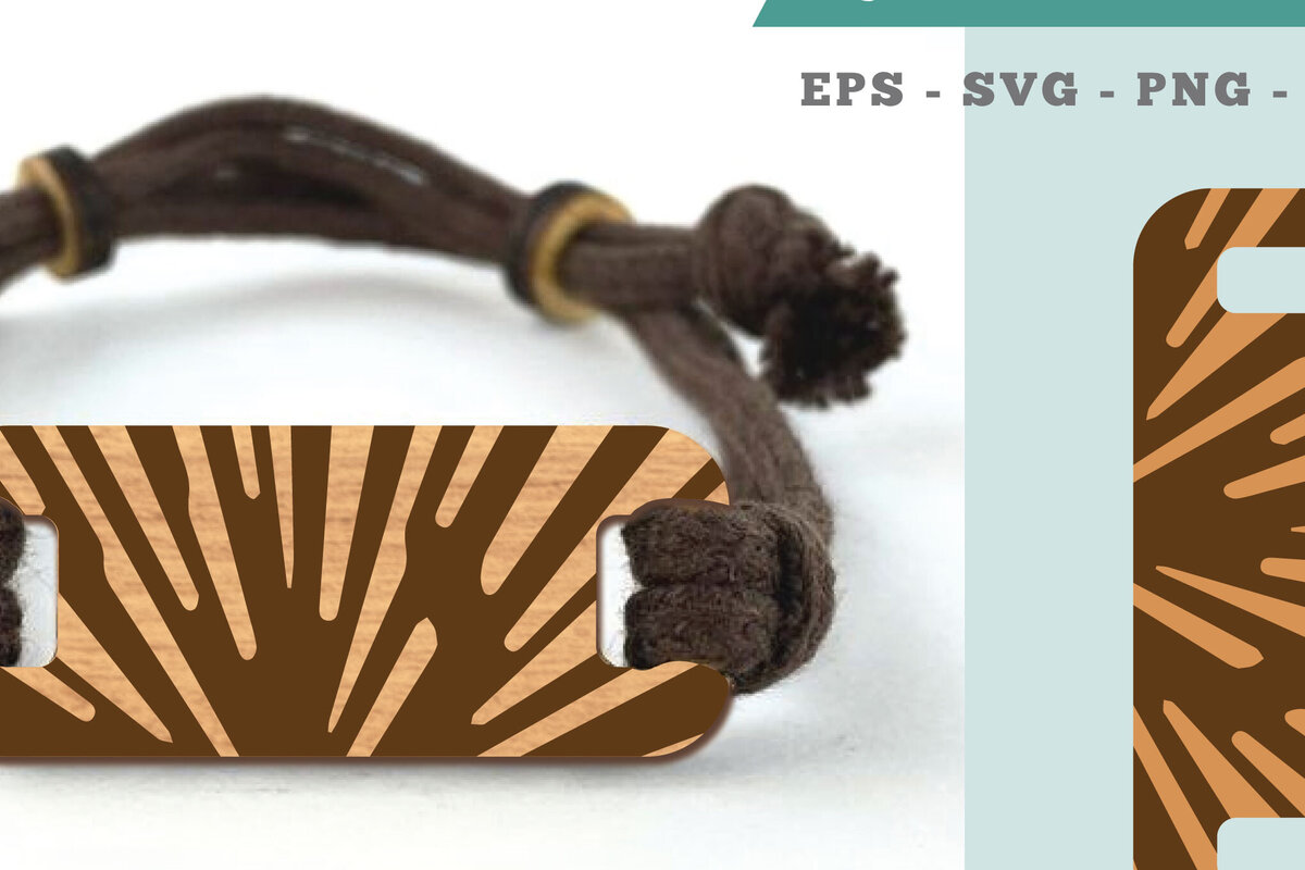 Σετ των 3 Intra απο ξύλο plywood 3mm-4mm πάχος Αφηρημένο μοτίβο βραχιόλι κοπής με λέιζερ Δίασταση 5x5 cm INTRAFABR-106404054