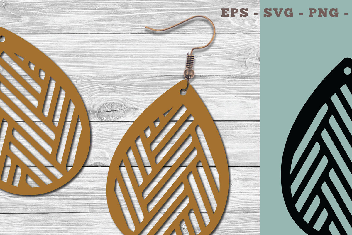 Σετ των 3 Intra απο ξύλο plywood 3mm-4mm πάχος Αφηρημένα μοτίβα σκουλαρίκια κομμένα με λέιζερ Δίασταση 3x3 cm INTRAFABR-103776357