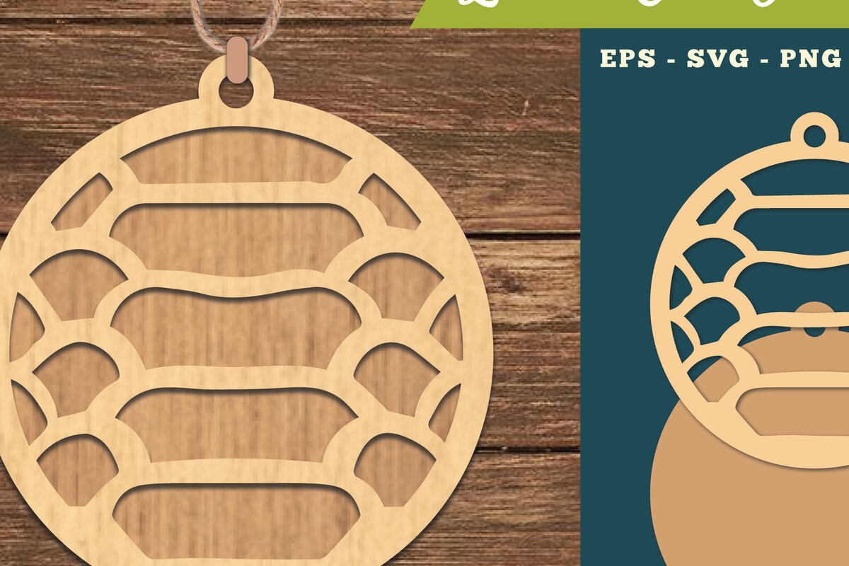 Σετ των 3 Intra απο ξύλο plywood 3mm-4mm πάχος Αφηρημένο μοτίβο κοπής με λέιζερ στολίδι Δίασταση 8x8 cm INTRAFABR-111468045