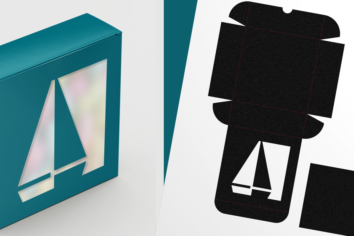 Σετ των 3 Intra απο ξύλο plywood 3mm-4mm πάχος Αφηρημένο τετράγωνο κουτί δώρου αποκοπής ιστιοφόρου Δίασταση 2x2 cm INTRAFABR-123798577