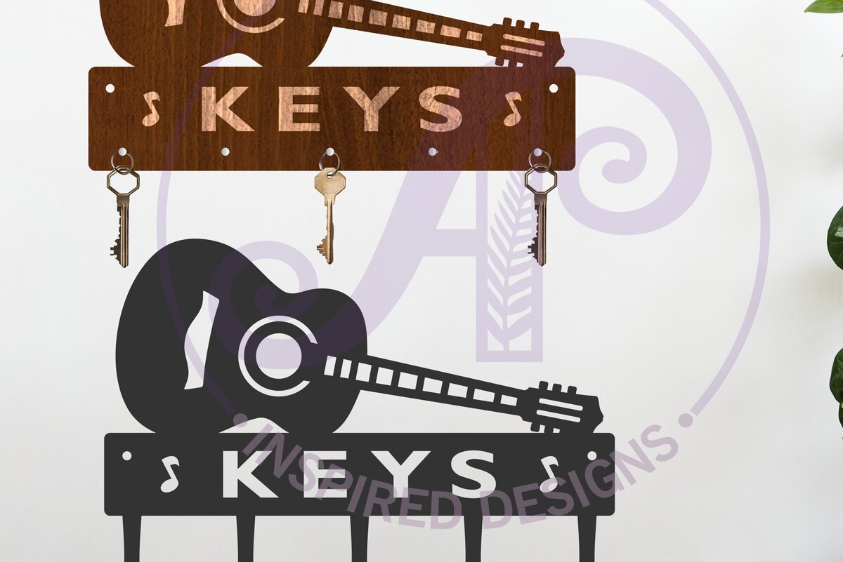 Σετ των 2 Intra απο ξύλο plywood 3mm-4mm πάχος Σχέδια κλειδαριάς ακουστικής κιθάρας Δίασταση 12x12 cm INTRAFABR-123118091