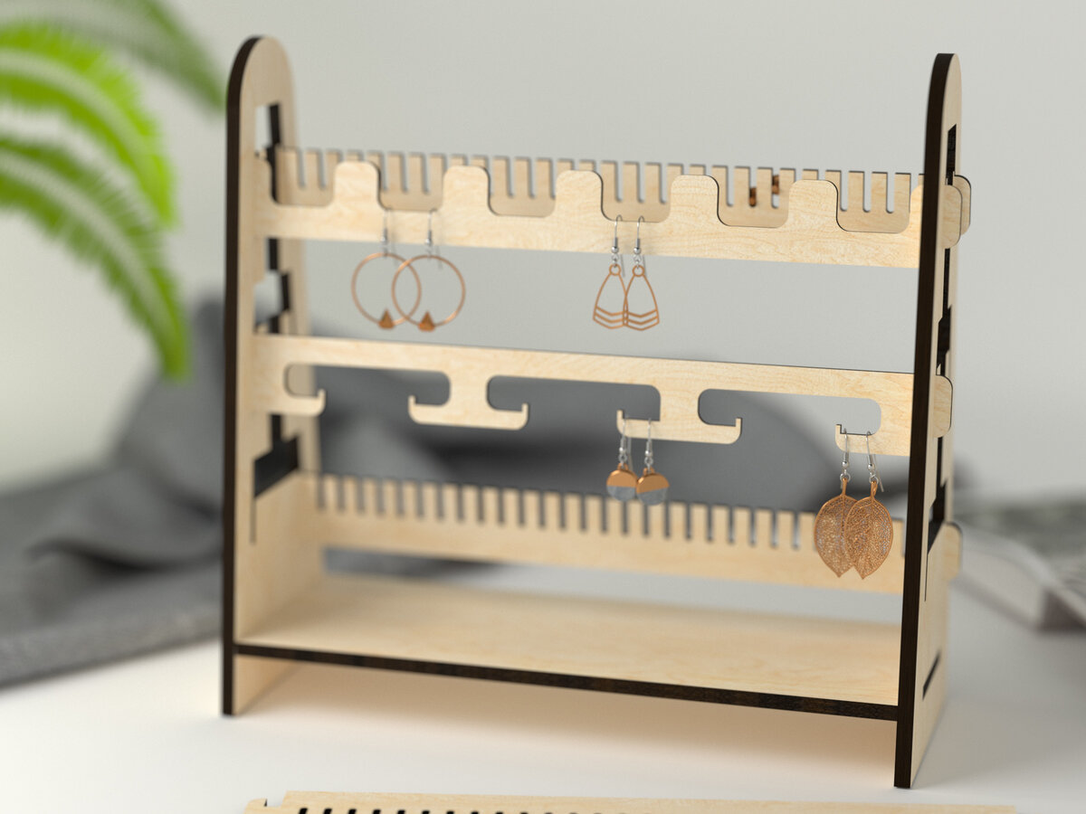 Σετ των 2 Intra απο ξύλο plywood 3mm-4mm πάχος Ρυθμιζόμενη βάση οθόνης Δίασταση 20x20 cm INTRAFABR-26214848