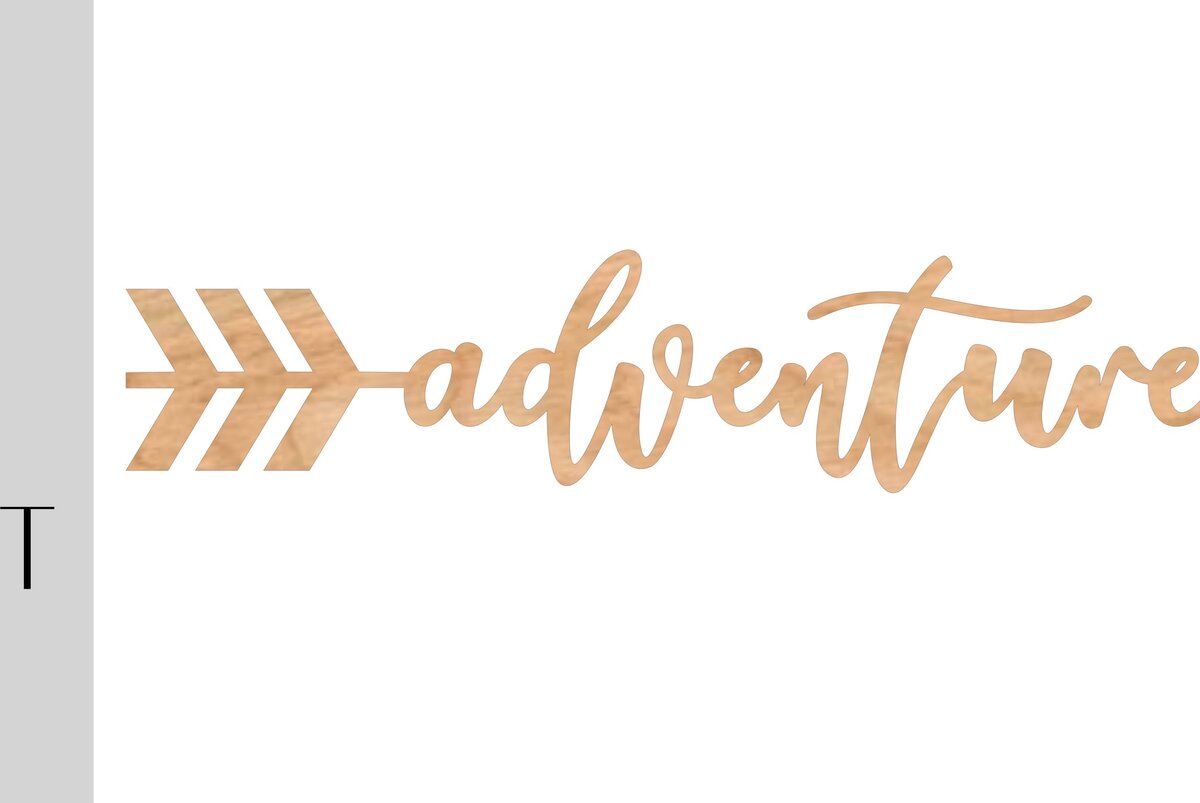 Σετ των 3 Intra απο ξύλο plywood 3mm-4mm πάχος λέιζερ Adventure Arrow Δίασταση 20x20 cm INTRAFABR-9744503