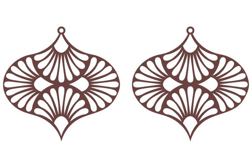 Σετ των 3 Intra απο ξύλο plywood 3mm-4mm πάχος Αφρικανικά σκουλαρίκια, , κοσμήματα Δίασταση 3x3 cm INTRAFABR-36754359