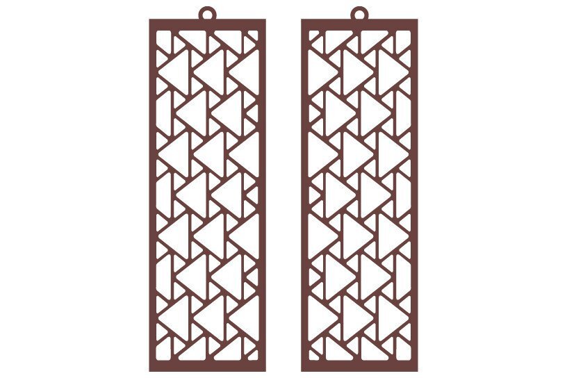 Σετ των 3 Intra απο ξύλο plywood 3mm-4mm πάχος Αφρικανικά σκουλαρίκια, , κοσμήματα Δίασταση 3x3 cm INTRAFABR-36754365