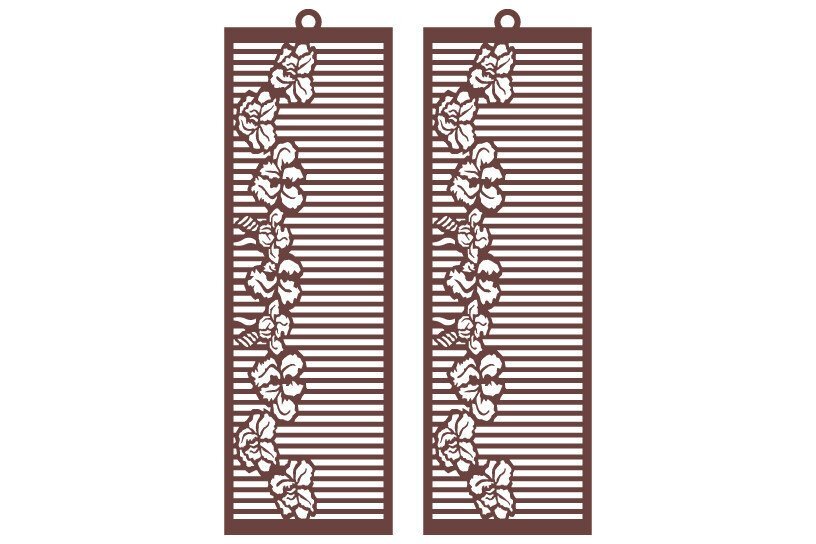 Σετ των 3 Intra απο ξύλο plywood 3mm-4mm πάχος Αφρικανικά σκουλαρίκια, , κοσμήματα Δίασταση 3x3 cm INTRAFABR-36754368