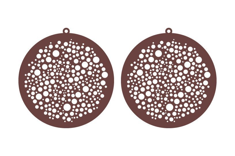 Σετ των 3 Intra απο ξύλο plywood 3mm-4mm πάχος Αφρικανικά σκουλαρίκια, , κοσμήματα Δίασταση 3x3 cm INTRAFABR-36754387