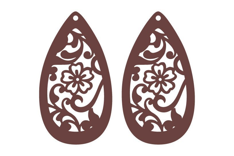 Σετ των 3 Intra απο ξύλο plywood 3mm-4mm πάχος Αφρικανικά σκουλαρίκια, , κοσμήματα Δίασταση 3x3 cm INTRAFABR-36754398