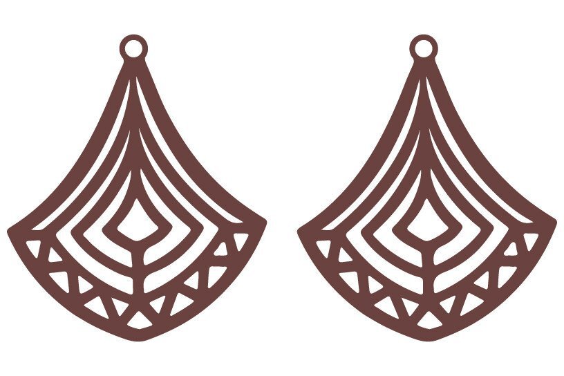 Σετ των 3 Intra απο ξύλο plywood 3mm-4mm πάχος Αφρικανικά σκουλαρίκια, , κοσμήματα Δίασταση 3x3 cm INTRAFABR-36754232