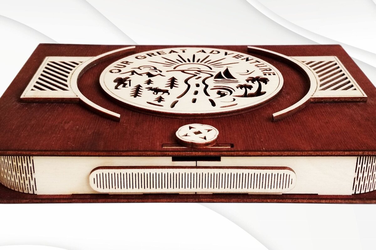 Σετ των 2 Intra απο ξύλο plywood 3mm-4mm πάχος Άλμπουμ Adventure, Ready Use ting Δίασταση 15x15 cm INTRAFABR-32798576